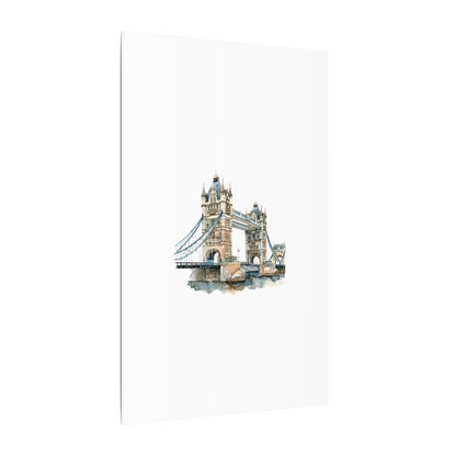London Bridge Matte Canvas Wall Art, Elegant Home Decor, Unique Gift for Art Lovers, Travel Enthusiast Wall Decor, Modern Aesthetic