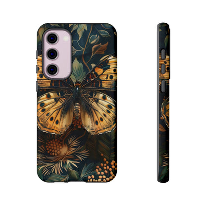 Butterfly Floral Phone Case, Tough Cases, Protective Cover, Unique Gift, Nature Lover, Art Print, Spring Decor