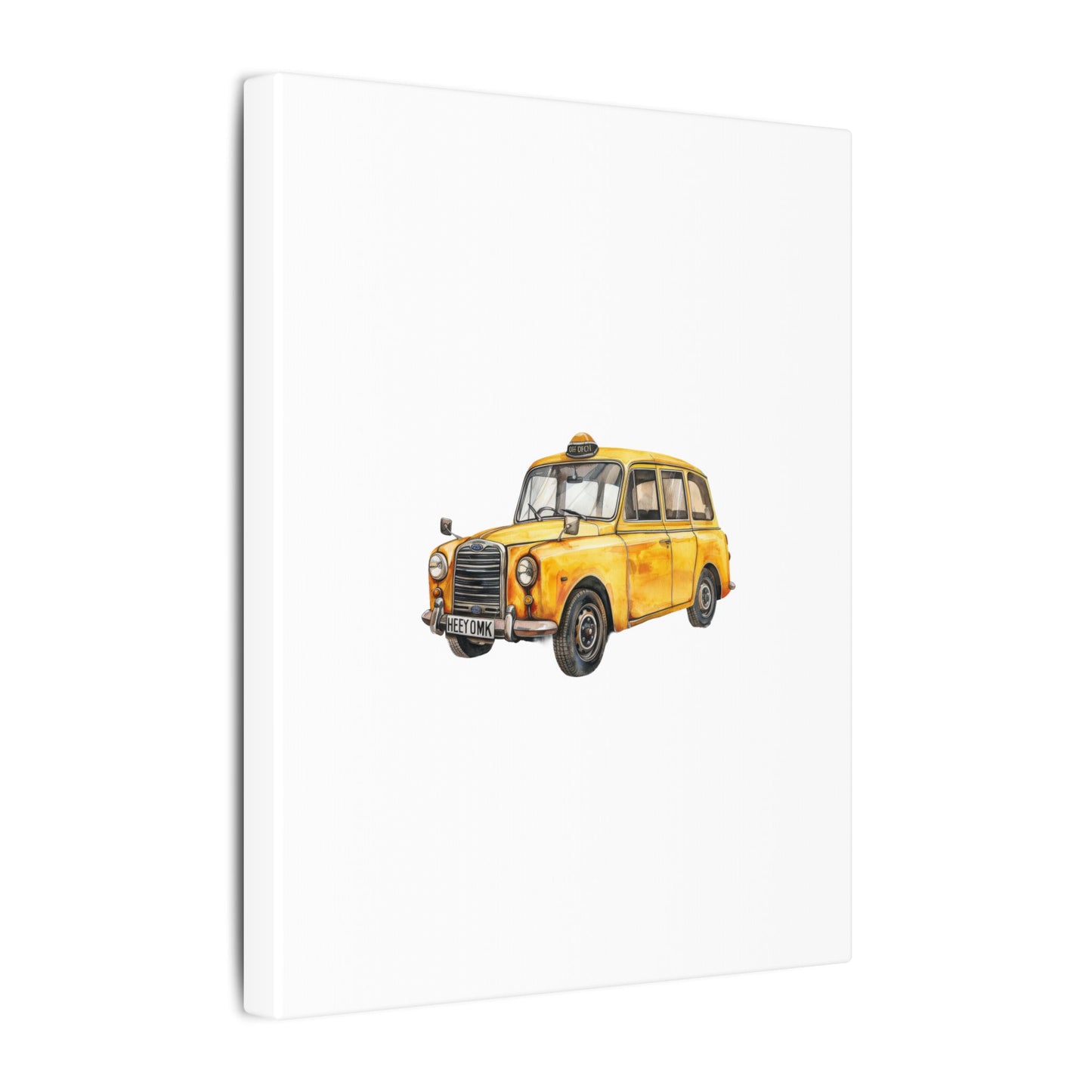 Vintage Taxi Matte Canvas, Stretched, 0.75" (Multi-Size)
