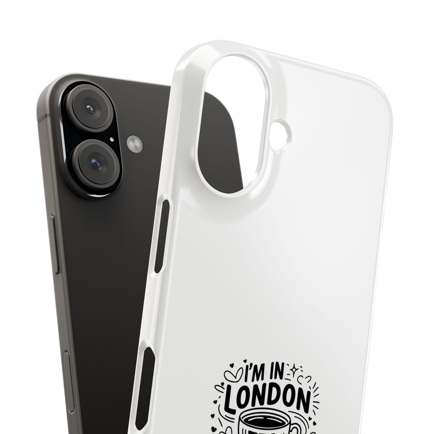 Stylish Slim Phone Cases for Tea Lovers, Personalized Phone Covers, London-Themed Gifts, Birthday, Travel Accessories, Trendy Phone [...]