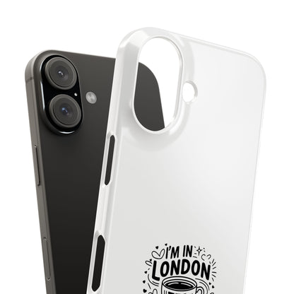 Stylish Slim Phone Cases for Tea Lovers, Personalized Phone Covers, London-Themed Gifts, Birthday, Travel Accessories, Trendy Phone [...]
