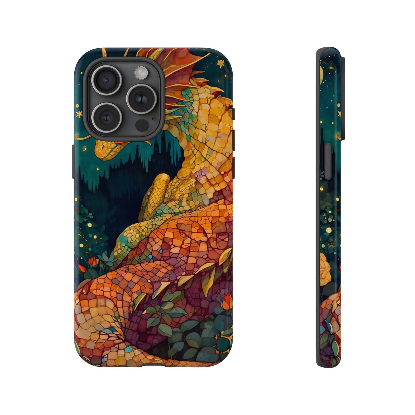 Dragon Art Phone Case, Tough Phone Cover, Fantasy Gift, Unique Mobile Accessory, Dragon Lover Gift, Stylish Protection