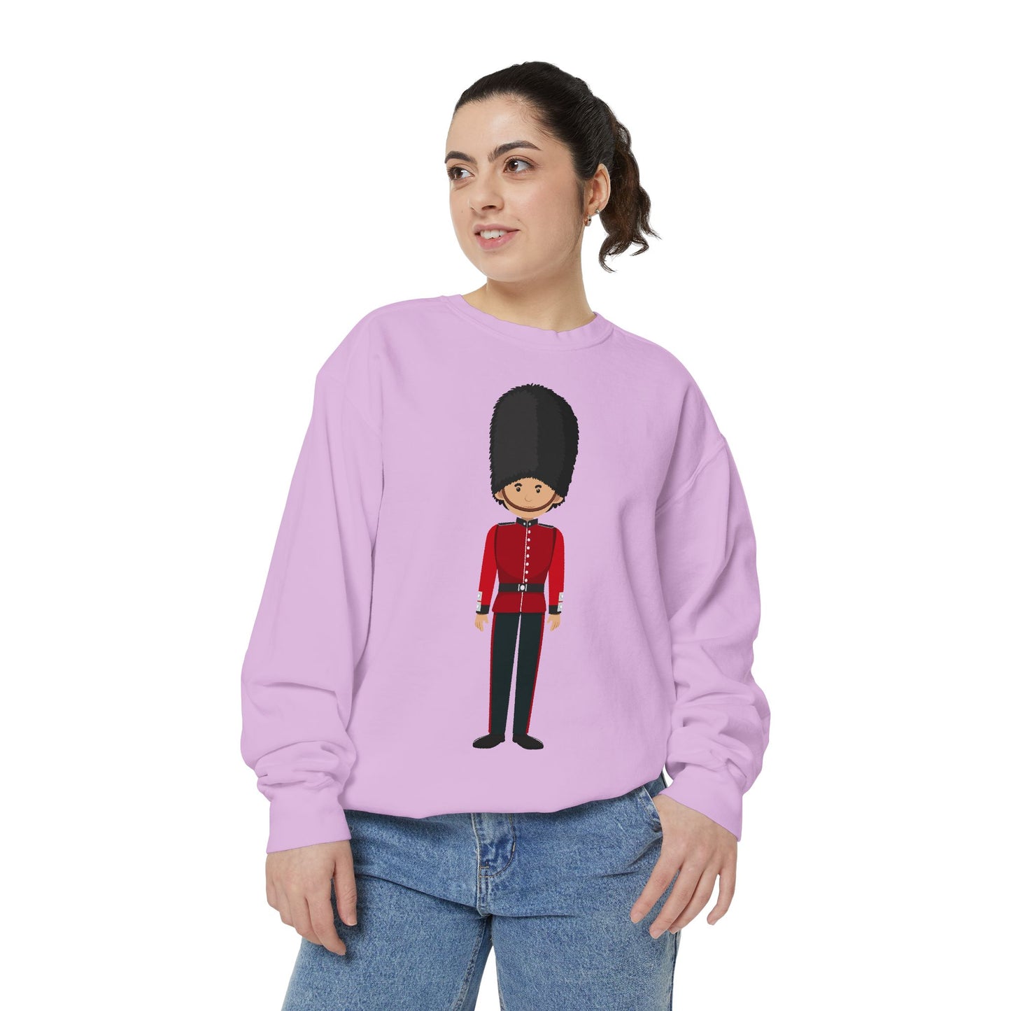 Unisex Garment-Dyed Sweatshirt - Cornwall’s Pride - Red Jacket at the Army Museum