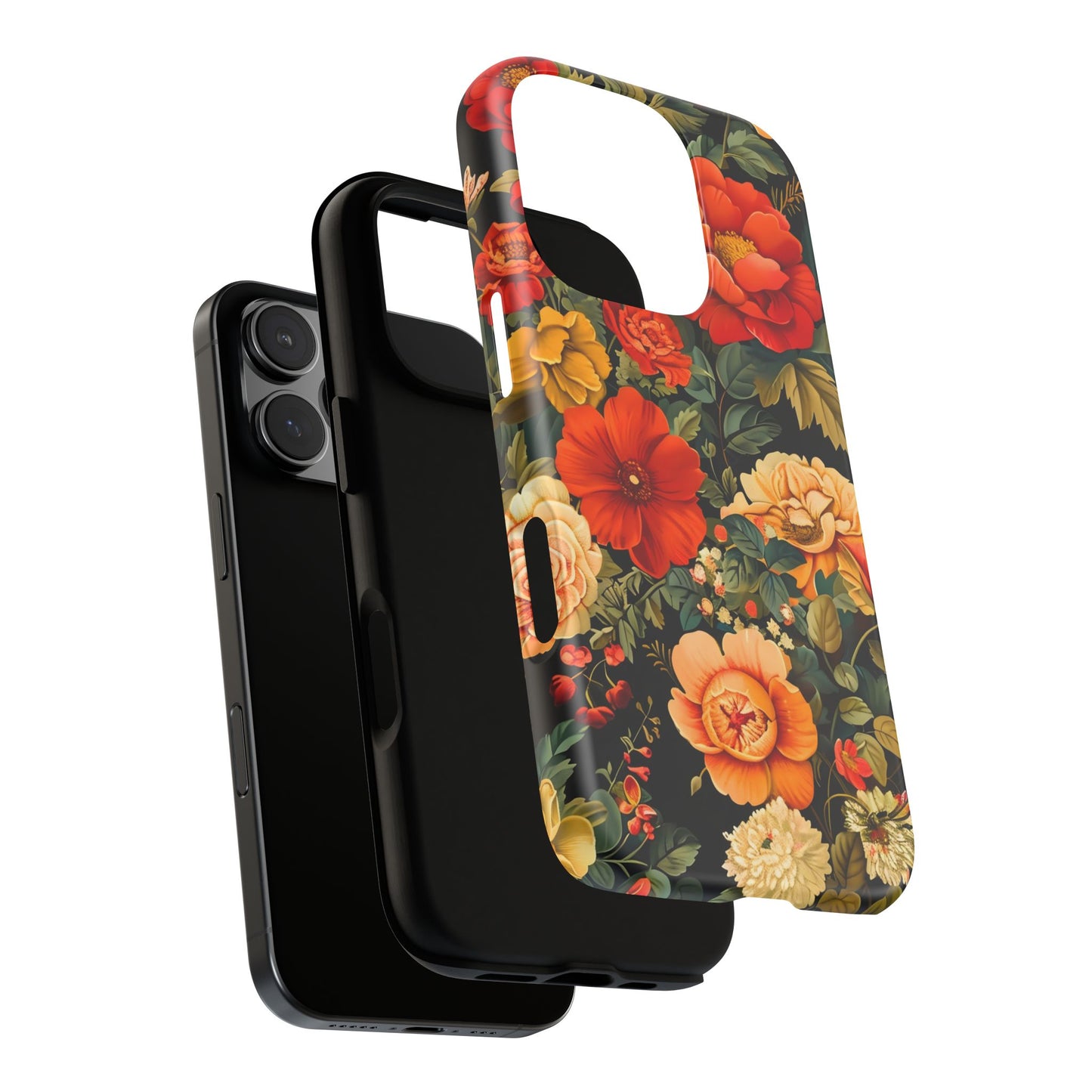 Floral Phone Case, Tough Cases, Decorative Tech Accessories, Gift for Her, Nature Lover Gift, Boho Style Case, Spring Floral Cover