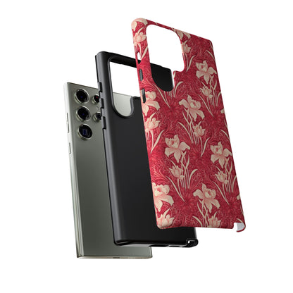 Floral Tough Phone Case - Durable, Stylish Accessory, Perfect Gift for Her, Floral Pattern, Customizable, Ideal for Daily Use