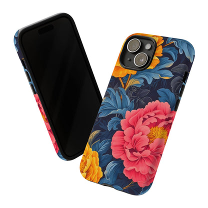 Floral Phone Case, Tough Cases, Stylish Mobile Cover, Gifts for Her, Phone Accessories, Unique Flower Design