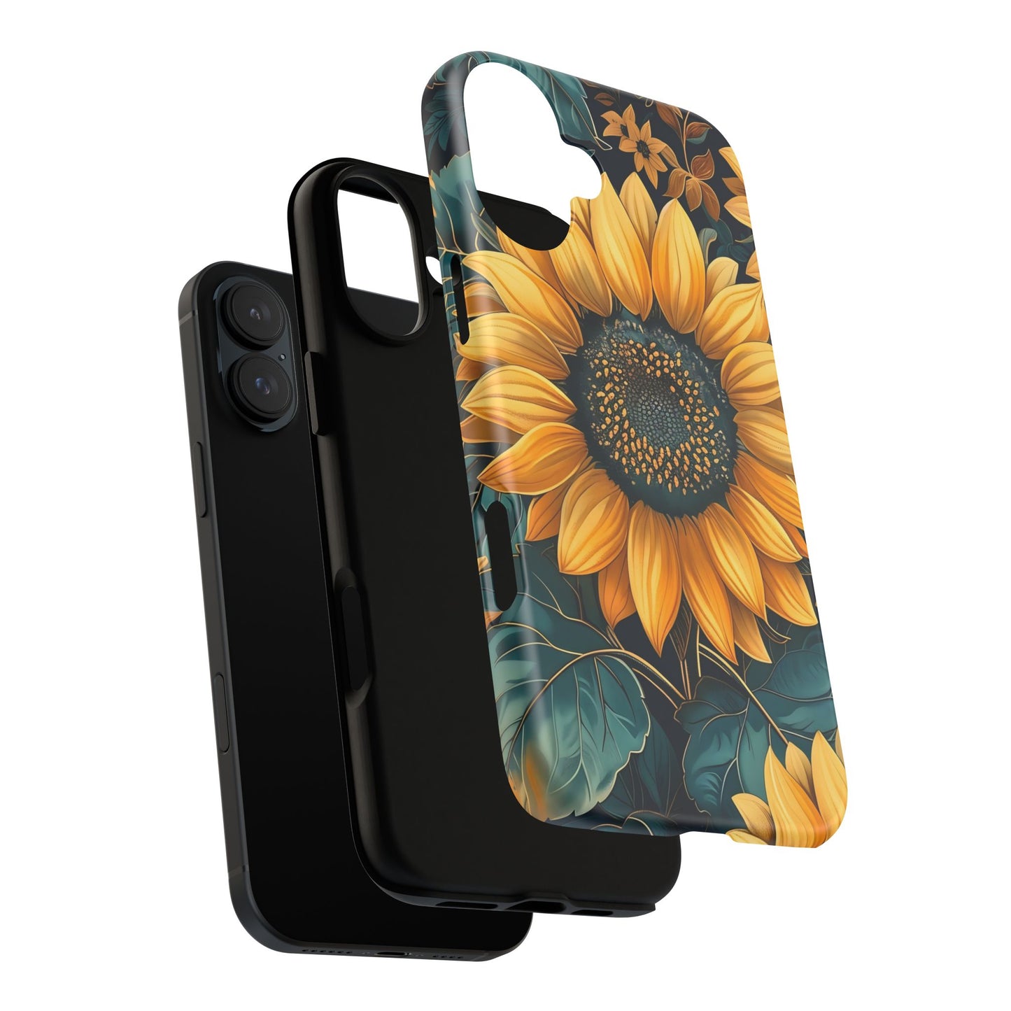Sunflower Phone Case - Bright Floral Design, Stylish Tough Cover for Sunflower Lovers, Gift for Plant Enthusiasts, Mom Gift, Nature Lovers
