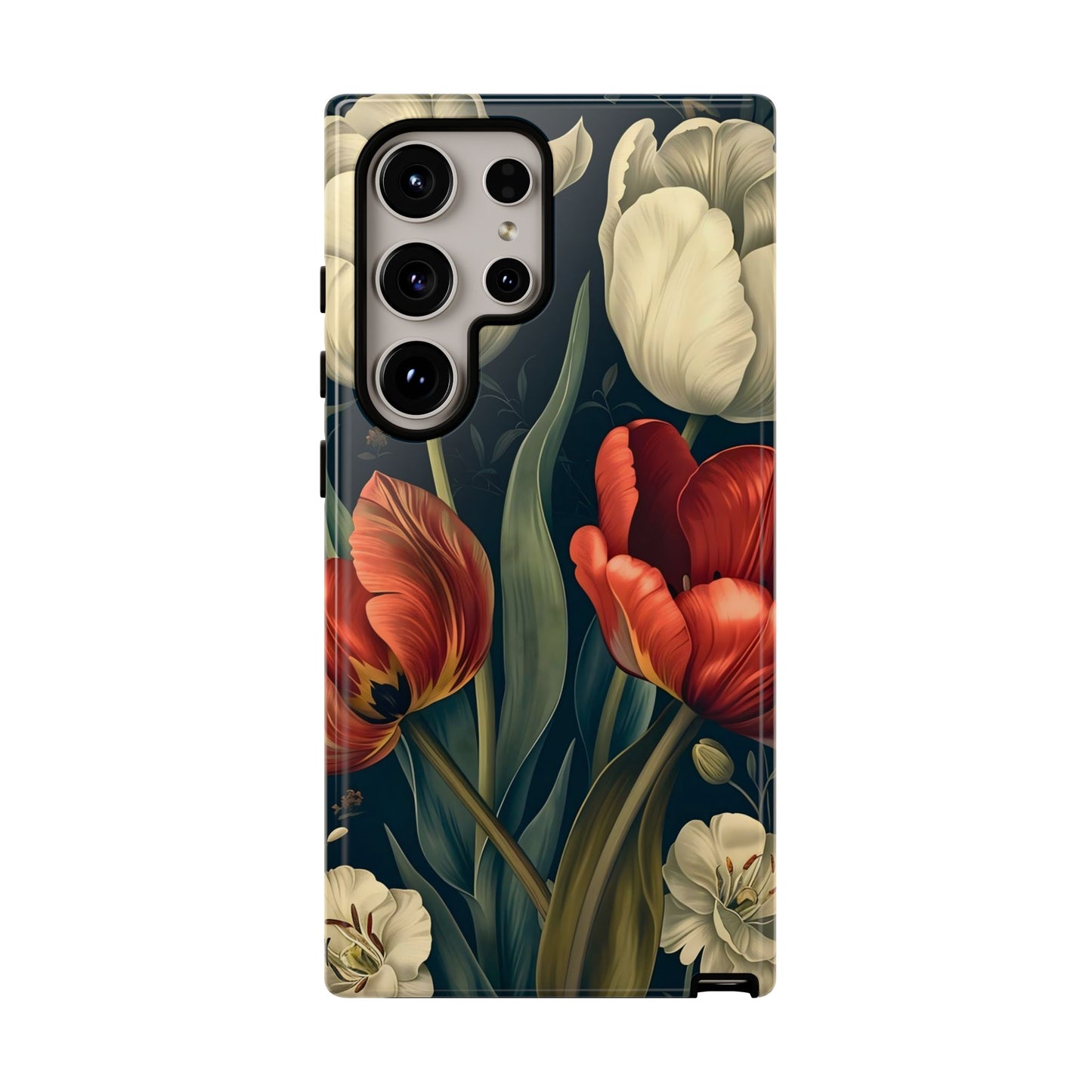 White Flower Tough Cases