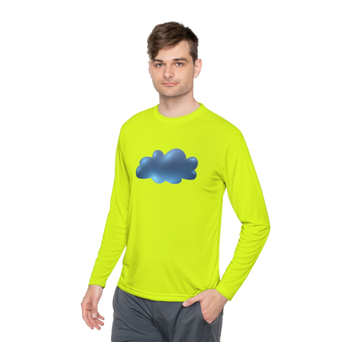 Unisex Lightweight Long Sleeve Tee - Serene Cloudscape - Dreamy Cloud