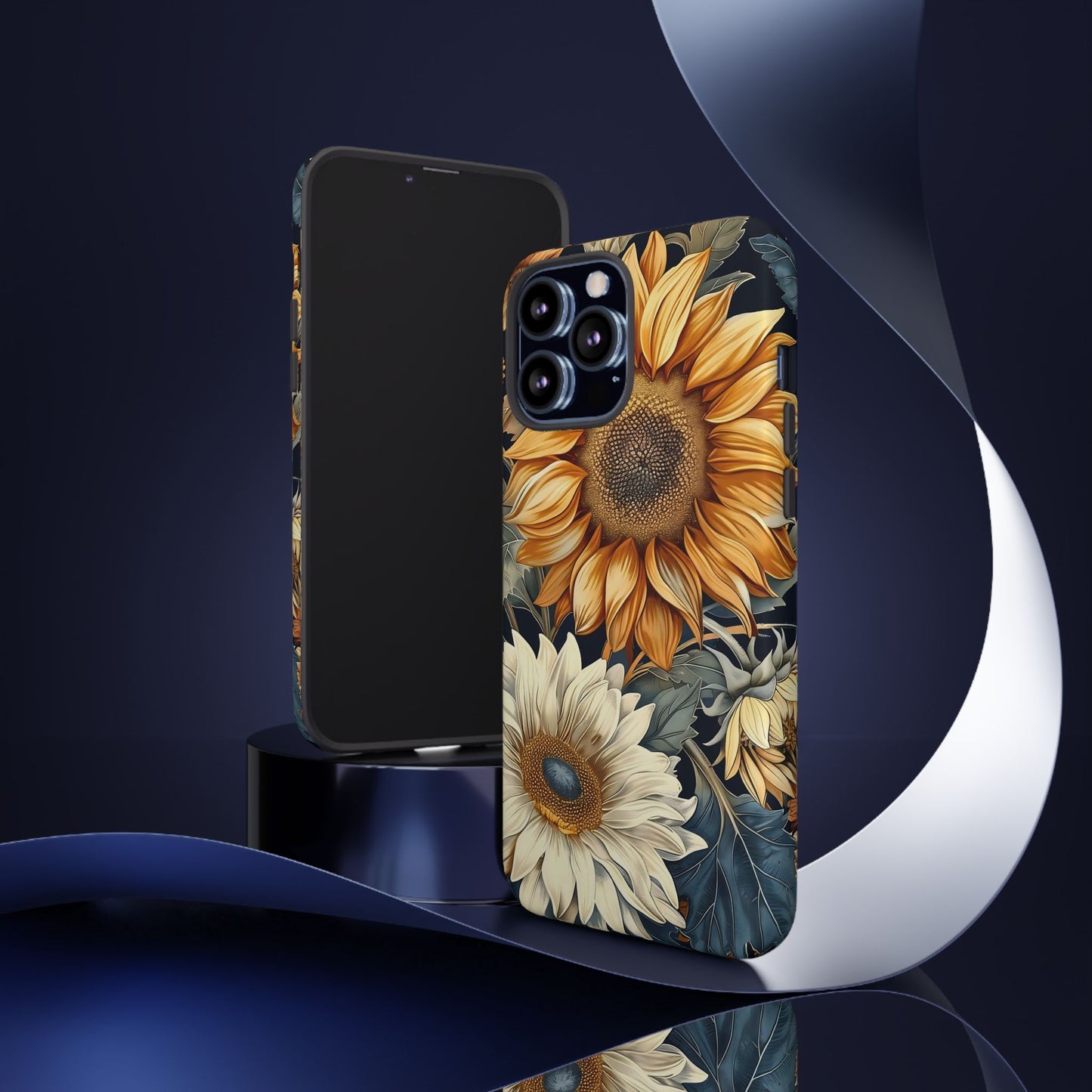 Floral Phone Case for Tough Cases, Sunflower Design, Nature Lover Gift, Birthday Present, Eco-Friendly Accessories, Summer Vibes