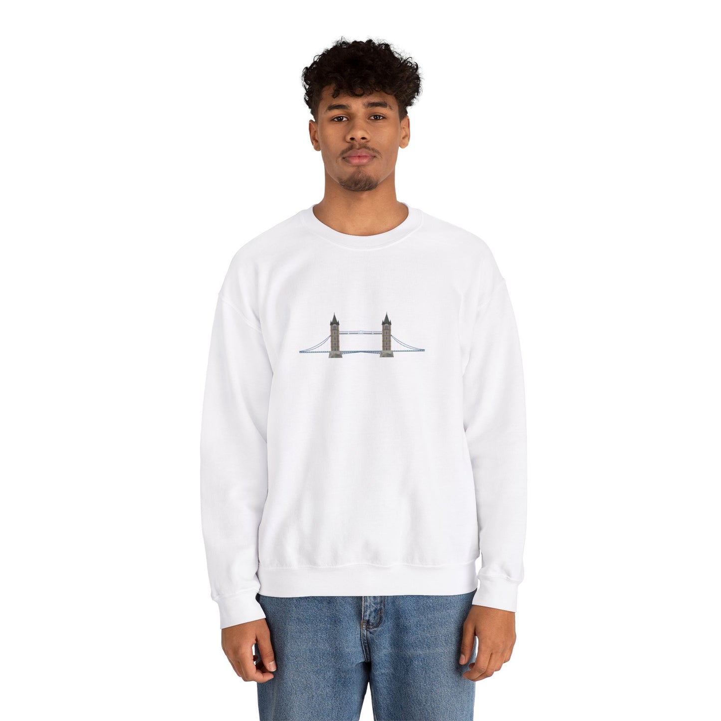 Unisex Heavy Blend™ Crewneck Sweatshirt Soft - The City’s Icon - London Bridge