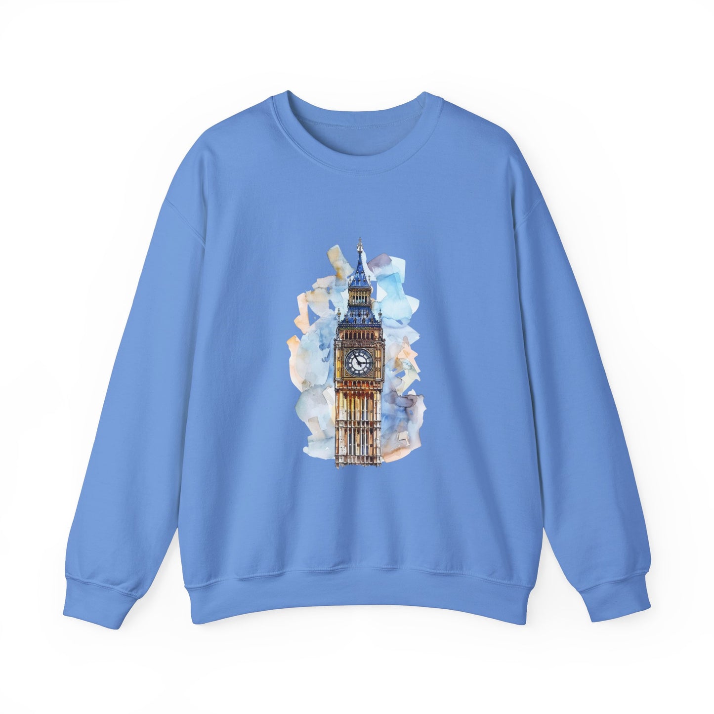 Unisex Heavy Blend™ Crewneck Sweatshirt Elegant - Iconic Big Ben Clock Tower
