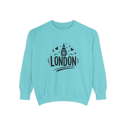 Unisex Garment-Dyed Sweatshirt Trendy - Love London
