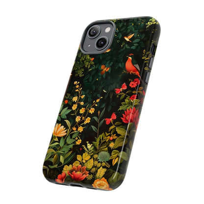 Floral Tough Phone Case, Nature-Inspired Design, Ideal for Garden Lovers, Gift for Birthdays, Christmas, Eco-Friendly Accessory