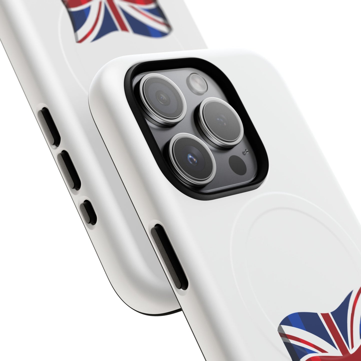 Durable Magnetic Phone Case, UK Flag Design, Protective Cover for iPhone, Stylish Gift for Travelers, Customizable Design