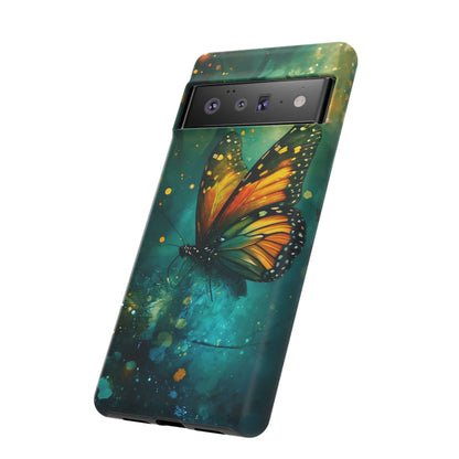 Colorful Butterfly Phone Case, Tough Cases for iPhone and Samsung, Cute Tech Accessories, Nature Lovers Gift, Vibrant Floral Design