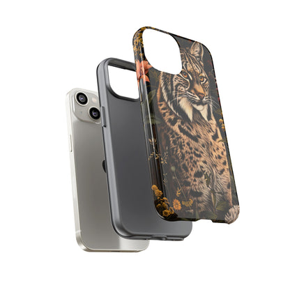 Wildlife Phone Case with Lynx Design, Tough Cases, Animal Lovers Gift, Nature Inspired Accessories, Unique Tech Protection