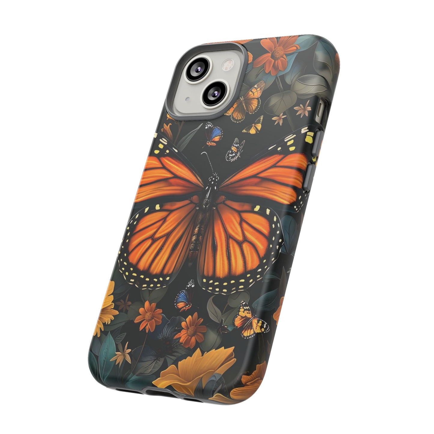 Monarch Butterfly Phone Case, Tough Cases, Nature Lover Gift, Floral Mobile Cover, Eco-Friendly Phone Accessory, Butterfly Design