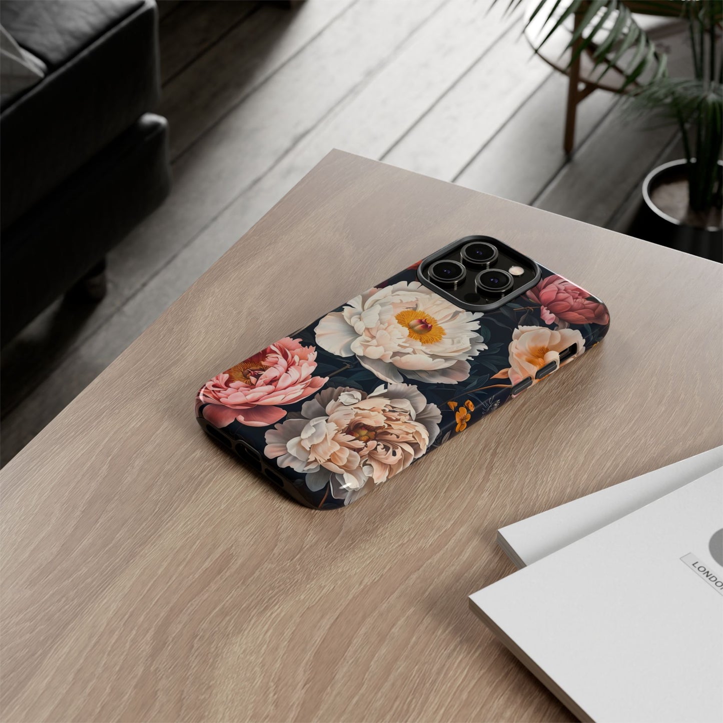 Floral Phone Case, Tough Phone Cover, Flower Design, Unique Gift for Her, Trendy Accessory, Spring Decor