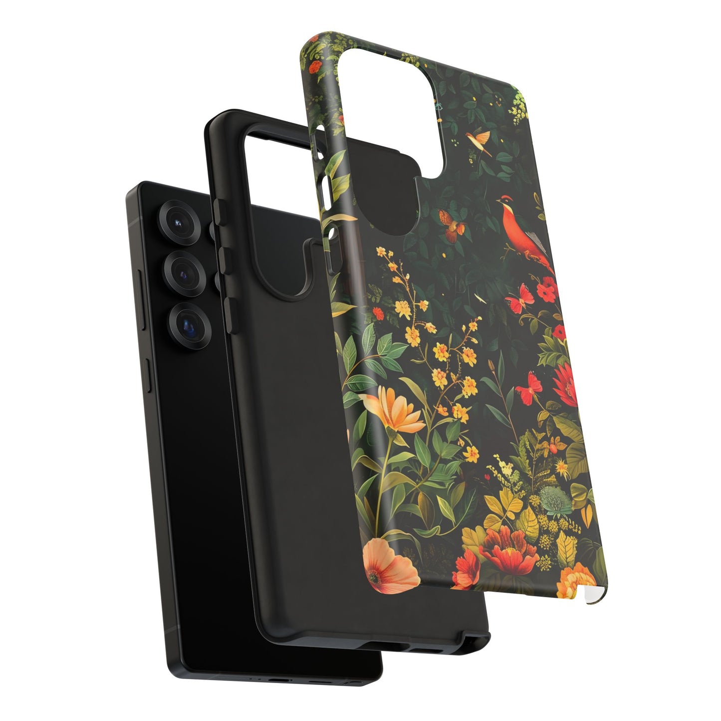 Floral Tough Phone Case, Nature-Inspired Design, Ideal for Garden Lovers, Gift for Birthdays, Christmas, Eco-Friendly Accessory