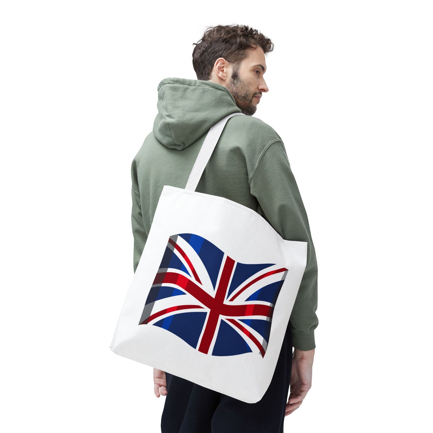 Union Jack Tote Bag, Stylish Reusable Shopping Bag, British Flag Carryall, Eco-Friendly Beach Tote, Gift for Travelers