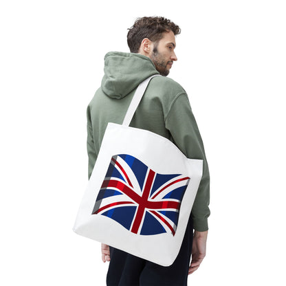 Union Jack Tote Bag, Stylish Reusable Shopping Bag, British Flag Carryall, Eco-Friendly Beach Tote, Gift for Travelers