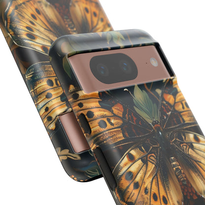 Butterfly Floral Phone Case, Tough Cases, Protective Cover, Unique Gift, Nature Lover, Art Print, Spring Decor