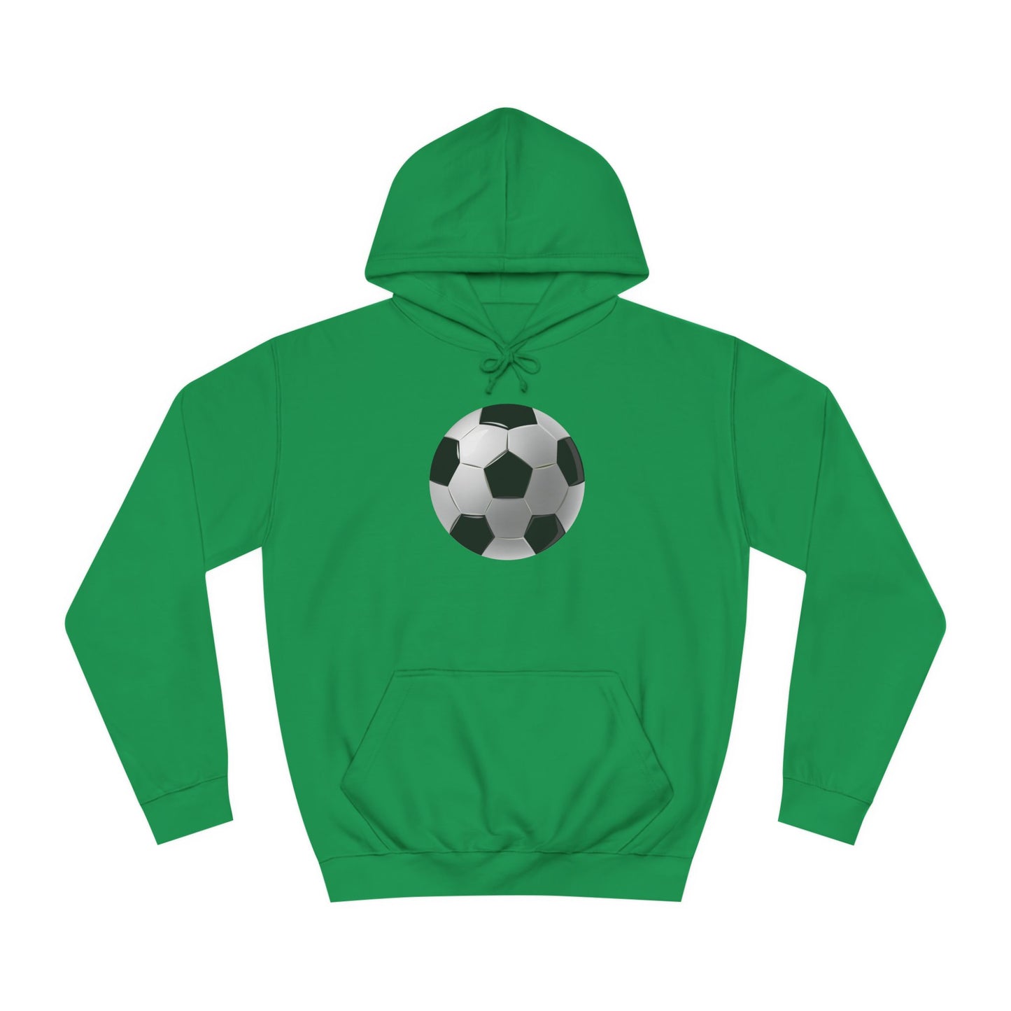 Dynamic Football Design - Sports Passion and Energetic Unisex College Hoodie