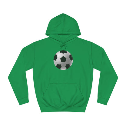 Dynamic Football Design - Sports Passion and Energetic Unisex College Hoodie