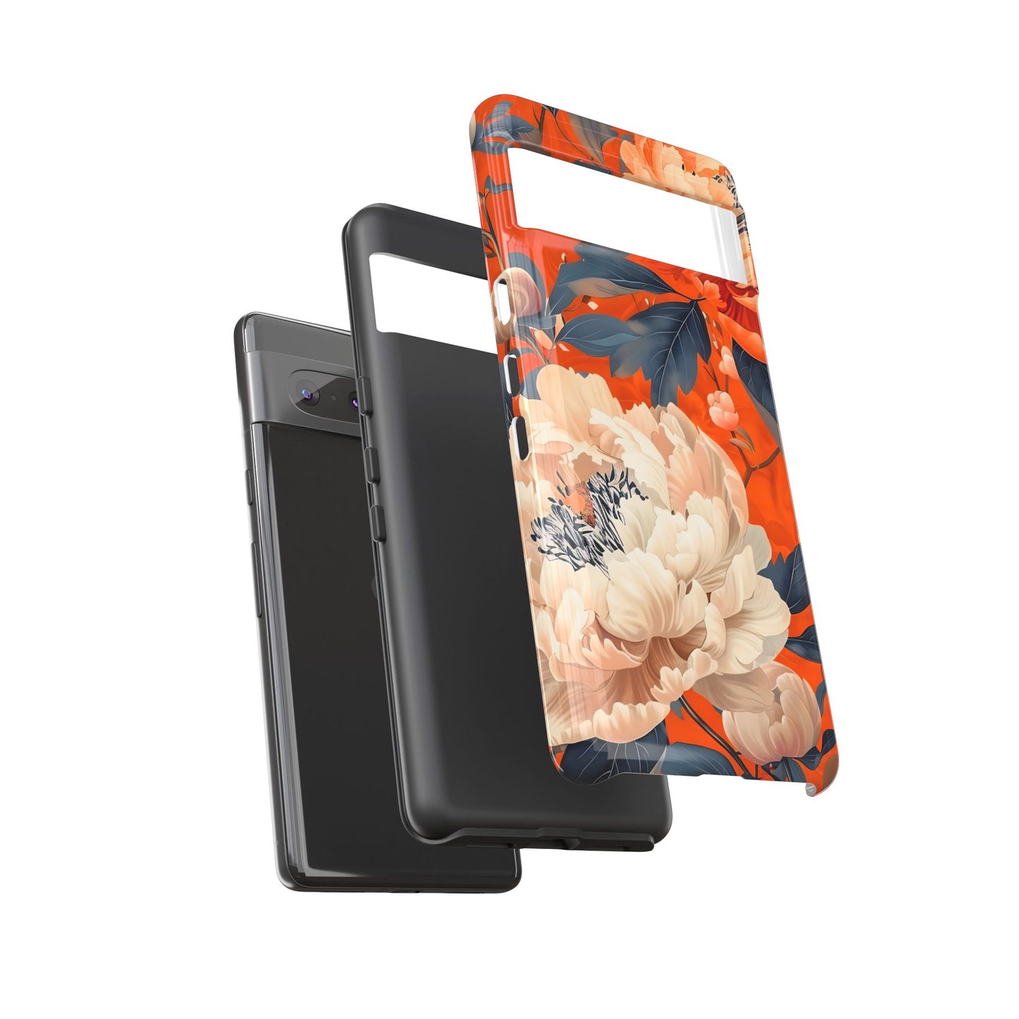 Floral Tough Case, Durable Floral Phone Case, Stylish Protection Case, Gift for Her, Spring Accessories, Mother’s Day Gift