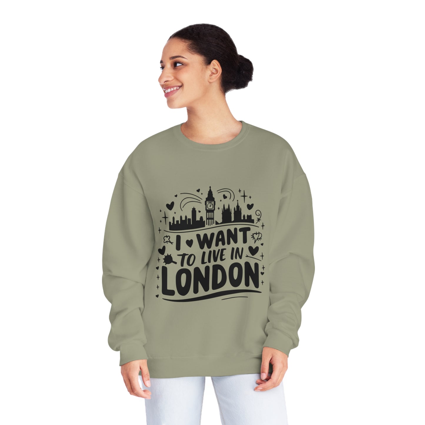 Unisex NuBlend® Crewneck Sweatshirt - I want to live in London