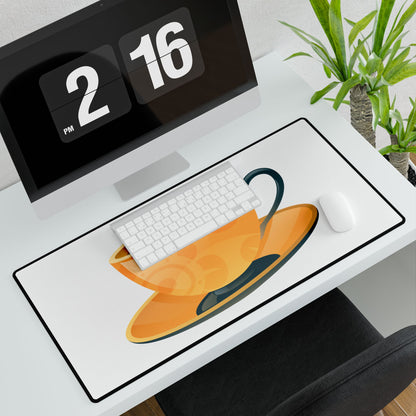Coffee Lover's Desk Mats, Office Decor, Desk Accessories, Cute Coffee Design, Workspace Gifts, Home Office Essentials