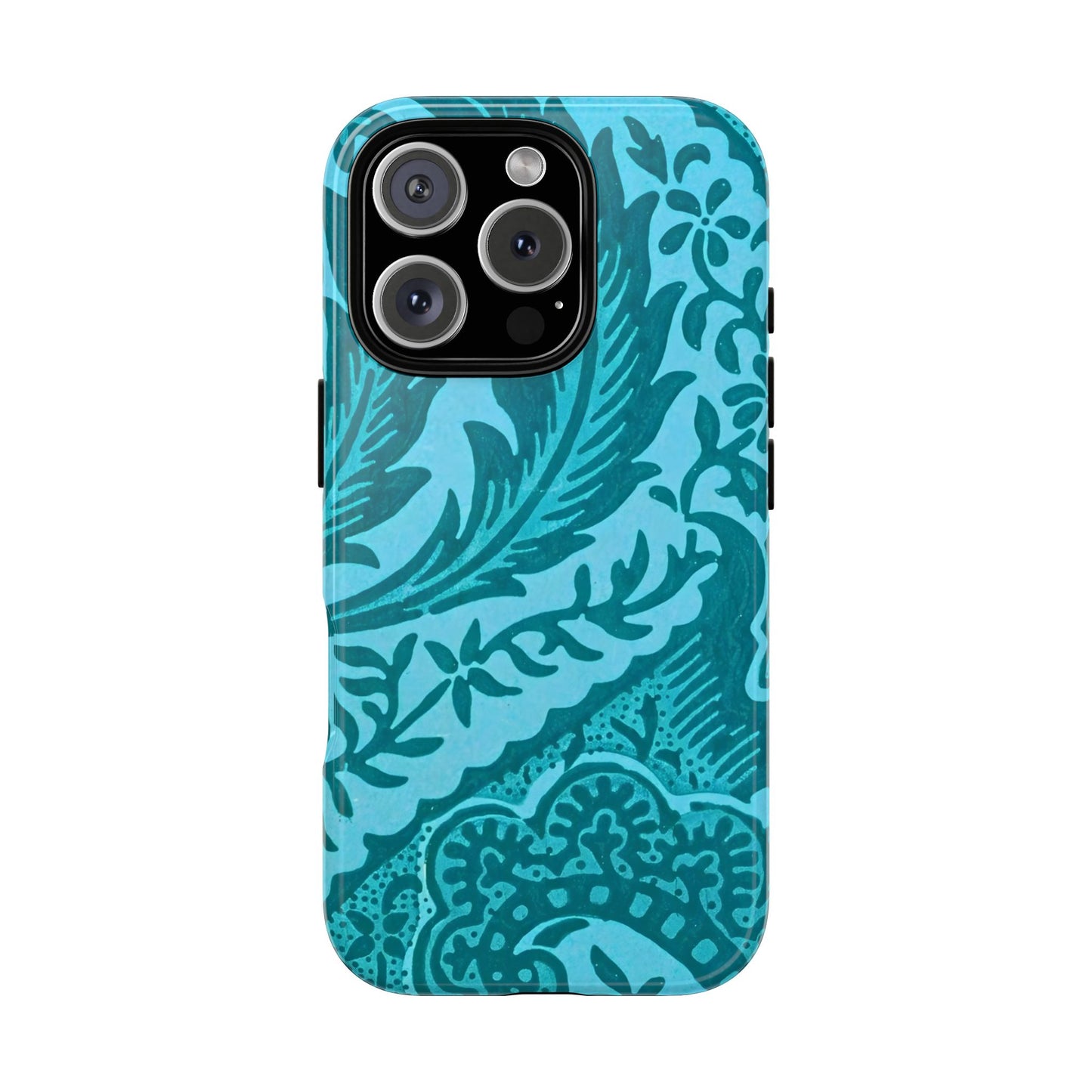 Protective Phone Case with Elegant Teal Design, Tough Cases, Floral Phone Cover, Stylish Smartphone Protection, Gifts for Her, Trendy [...]