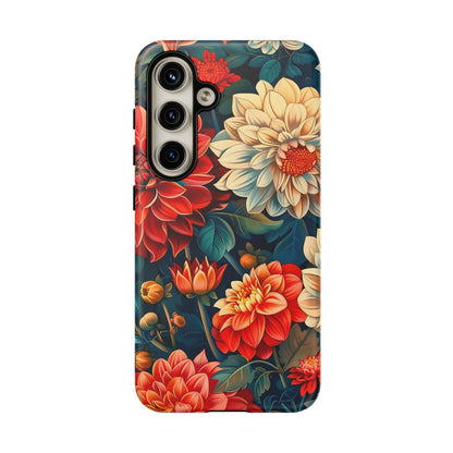 Floral Phone Case - Vibrant Tough Cases, Stylish Floral Cell Phone Cover, Gift for Her, Trendy Phone Accessory, Flower Design