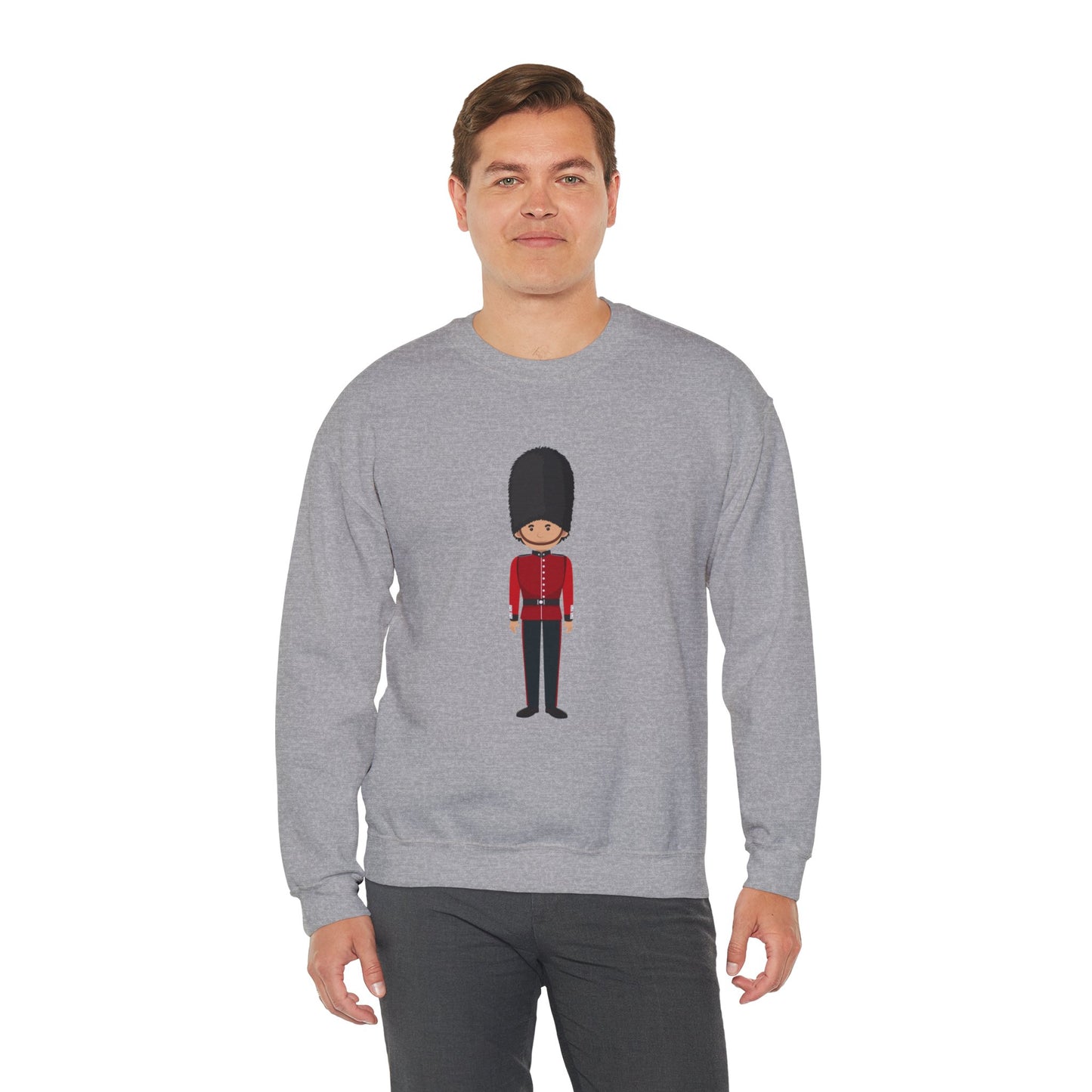 Unisex Heavy Blend™ Crewneck Sweatshirt Trendy - Soldier - Classic Military Elegance and Honorable
