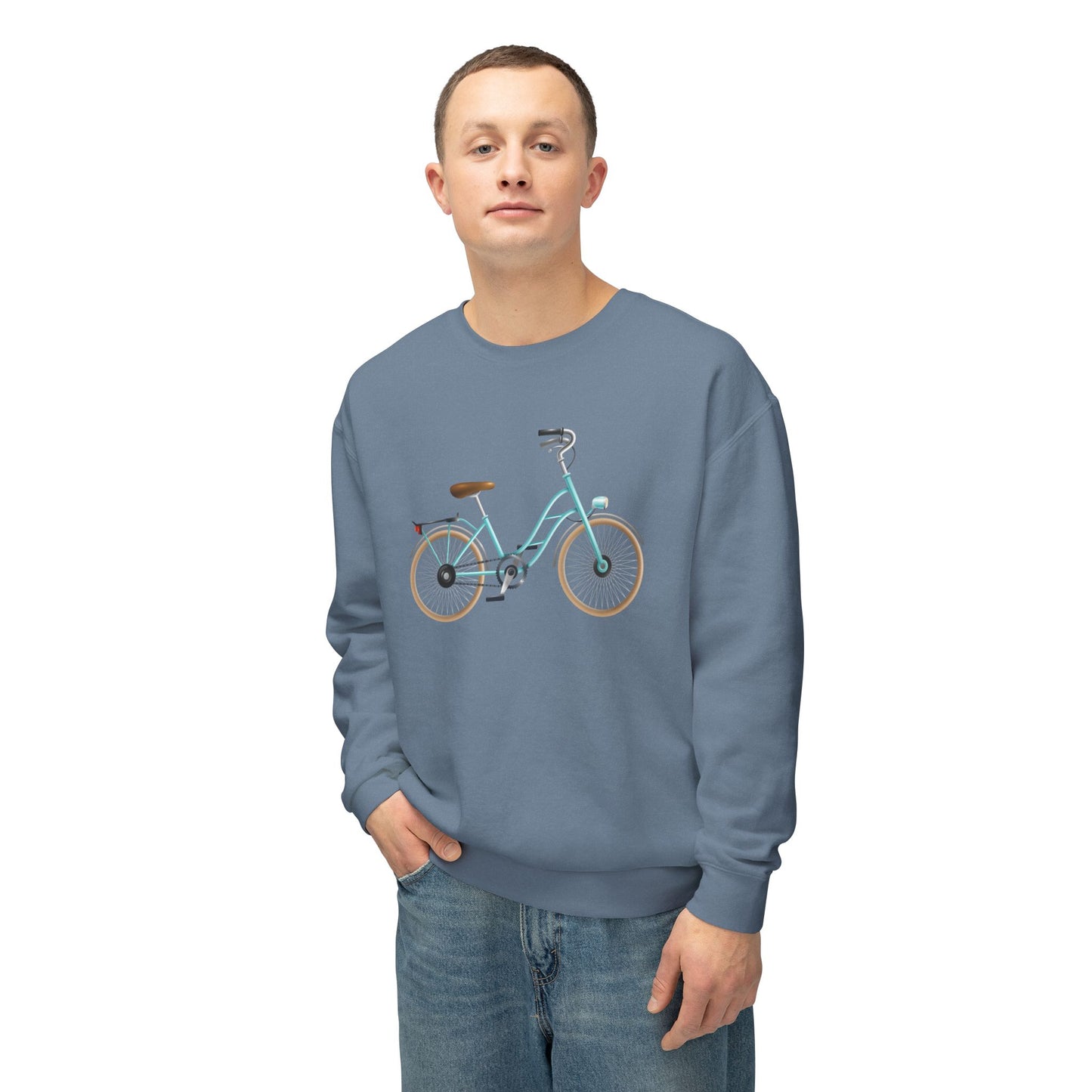 Unisex Lightweight Crewneck Sweatshirt - Classic Bicycle