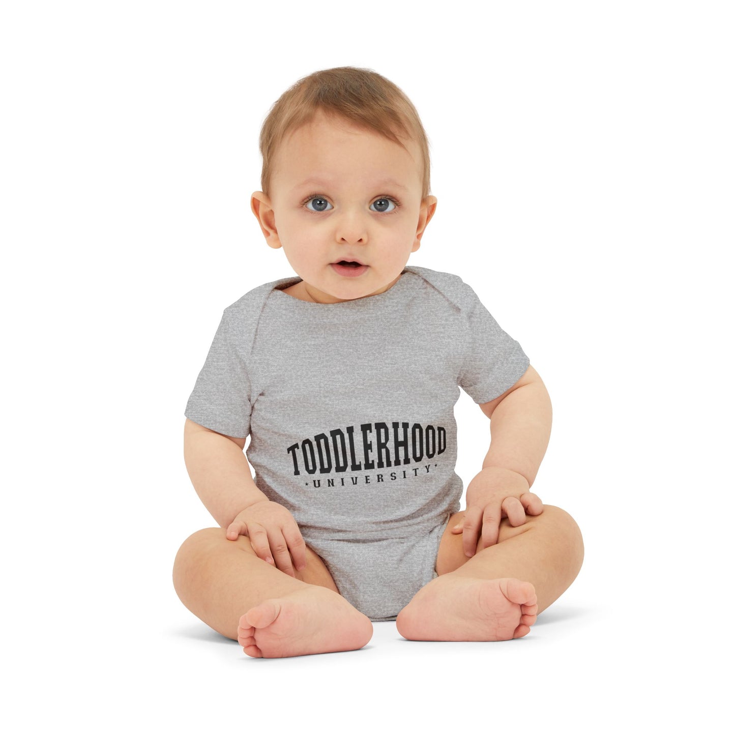 Toddlerhood University Infant Jersey One Piece – Cute Baby Bodysuit for New Parents