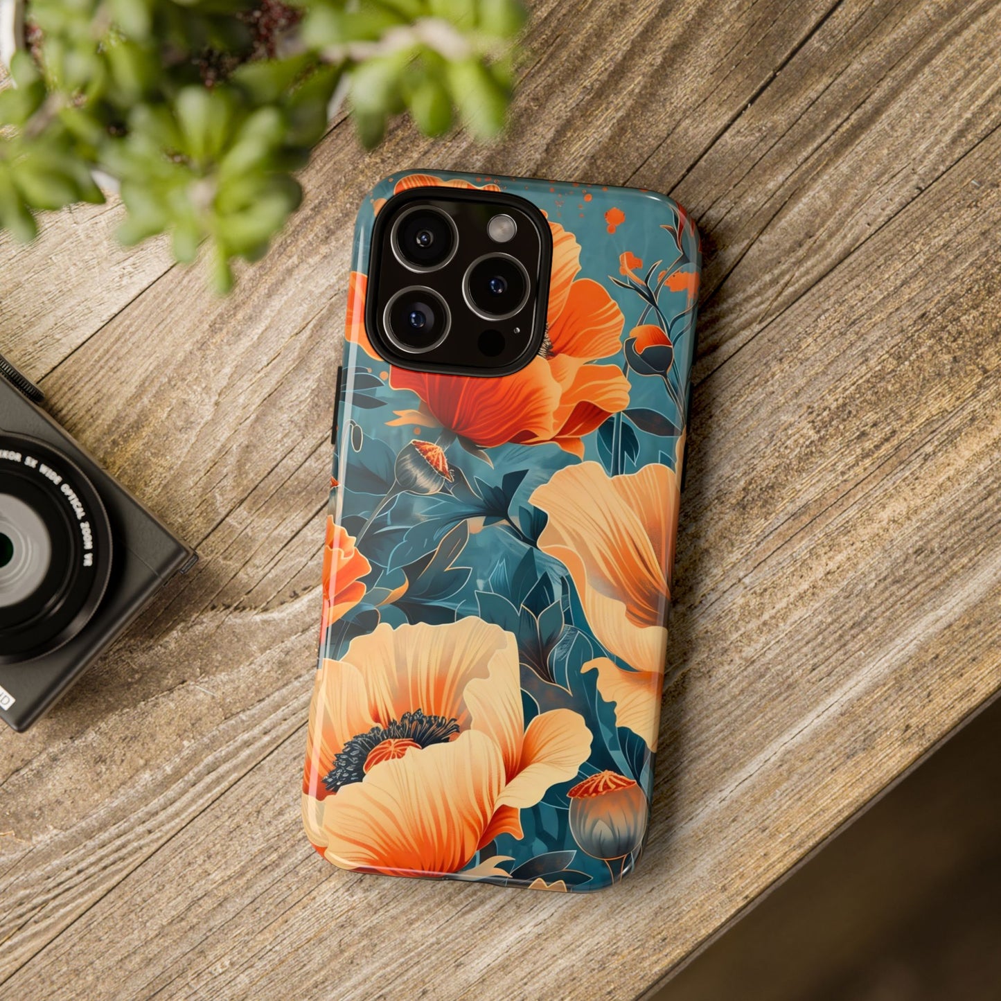 Floral Phone Case, Tough Cases for Protection and Style, Spring Aesthetic, Gift for Her, Phone Accessory for Nature Lovers