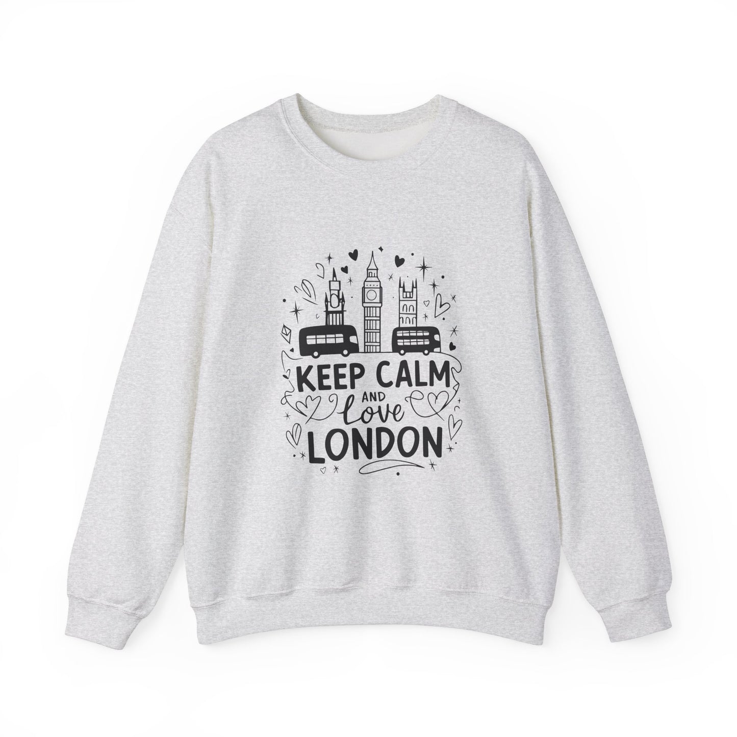 Unisex Heavy Blend™ Crewneck Sweatshirt Trendy - Keep Calm and love London