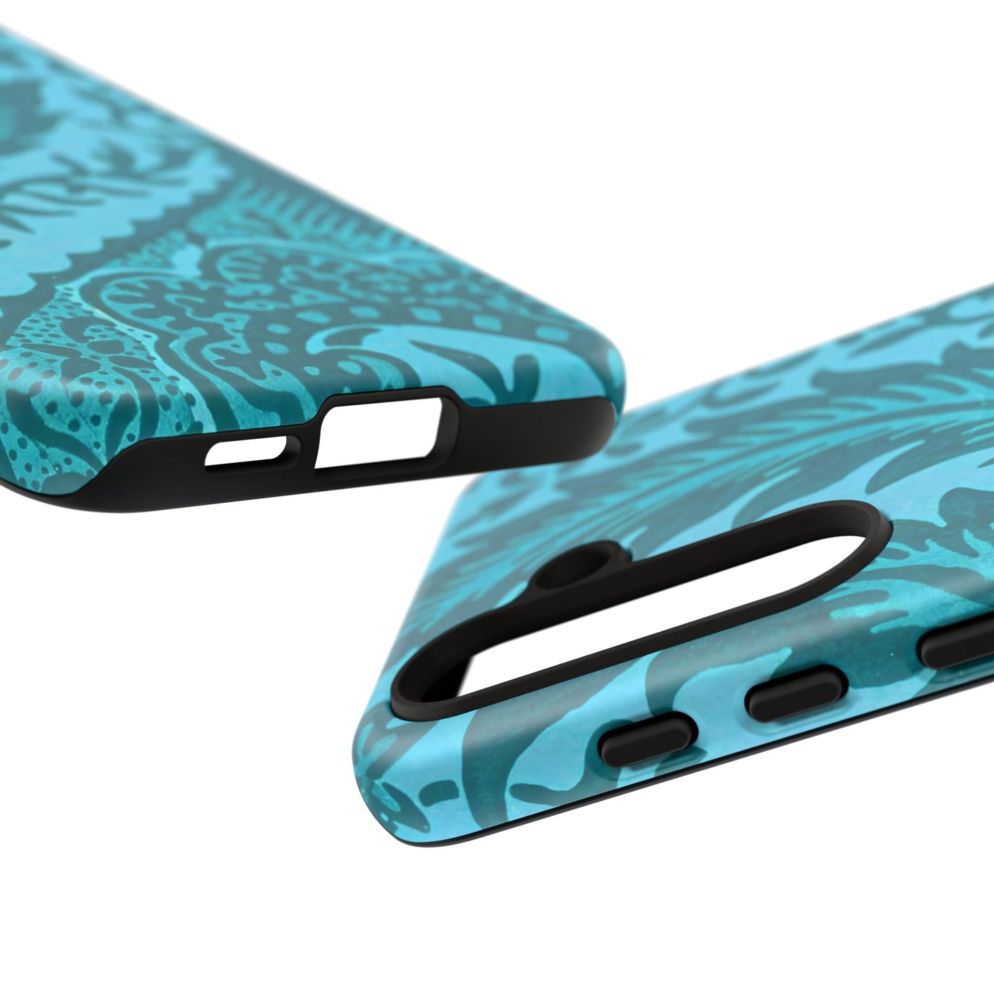 Protective Phone Case with Elegant Teal Design, Tough Cases, Floral Phone Cover, Stylish Smartphone Protection, Gifts for Her, Trendy [...]