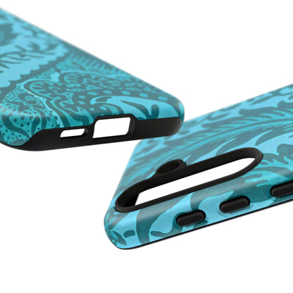 Protective Phone Case with Elegant Teal Design, Tough Cases, Floral Phone Cover, Stylish Smartphone Protection, Gifts for Her, Trendy [...]