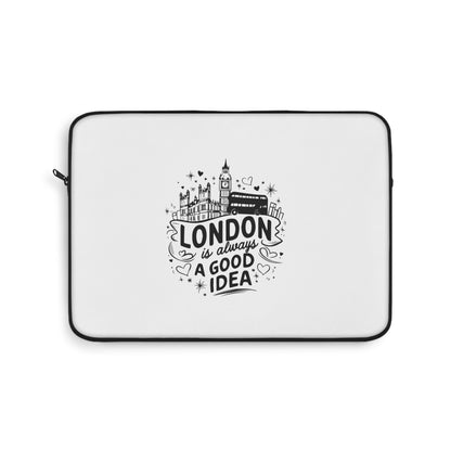 London Laptop Sleeve - Stylish Computer Case for Travelers, Gifts for Students, Lightweight Design, Perfect for Work & Play