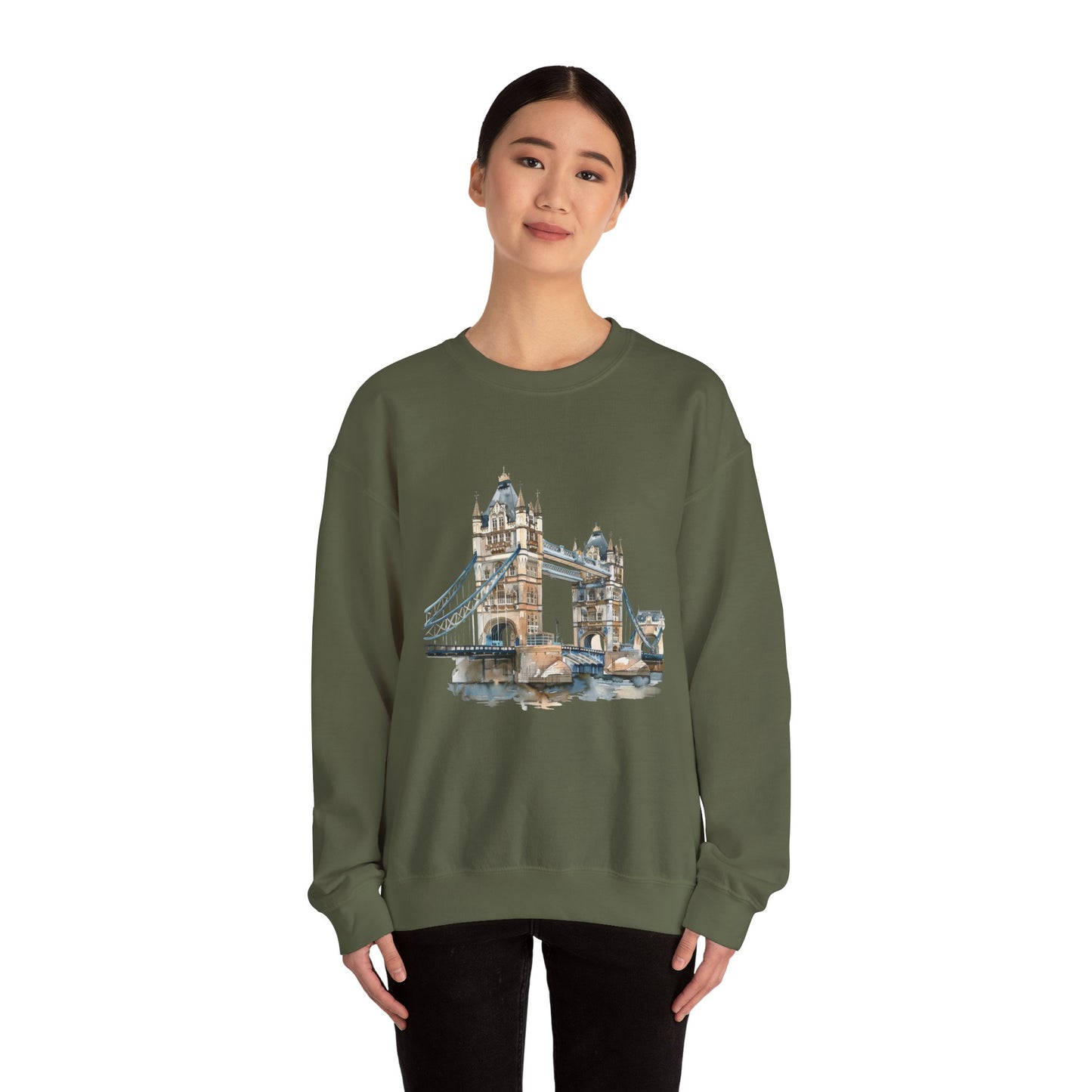 Unisex Heavy Blend™ Crewneck Sweatshirt - London Bridge - Iconic London Landmark