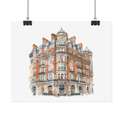 Elegant Architectural Rolled Posters, Art Prints for Home Decor, Gift for Housewarming, Wall Art for Living Room, Unique Art Decor