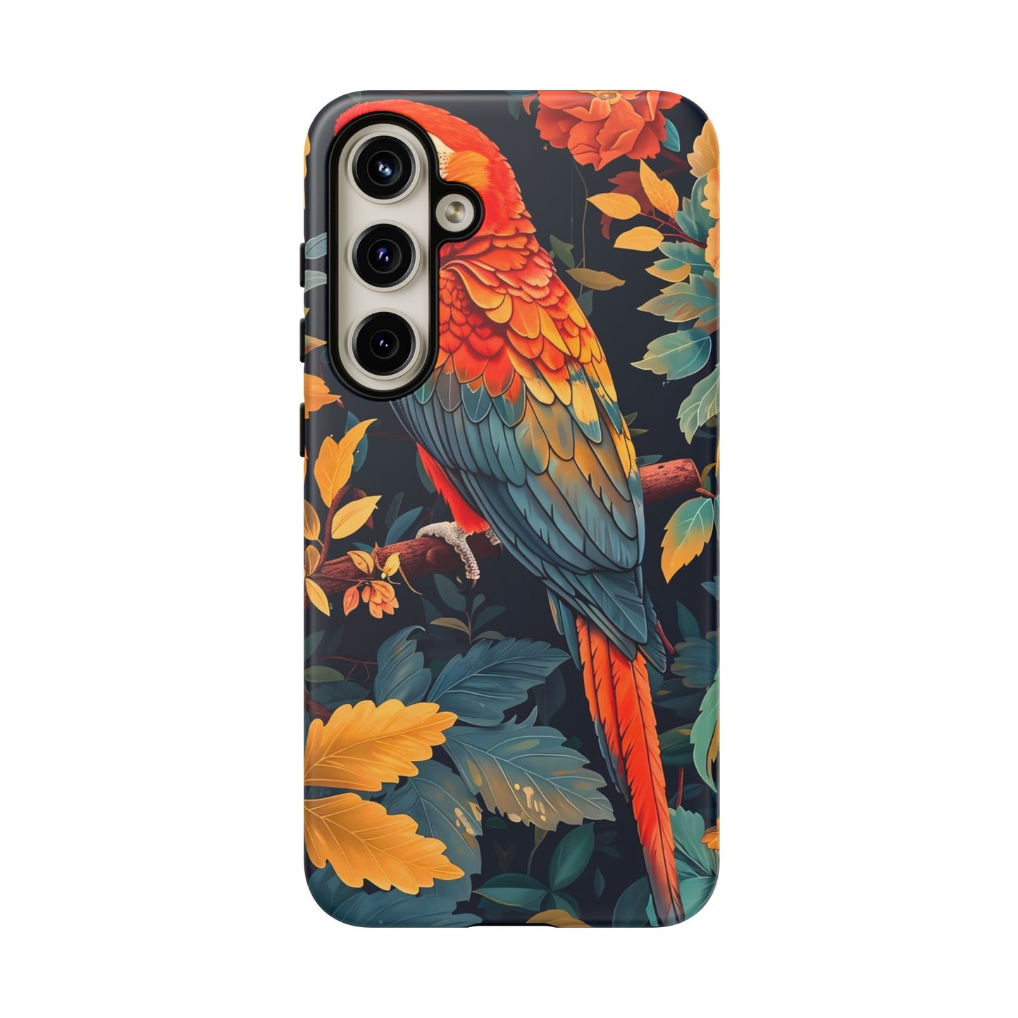 Vibrant Parrot Phone Case - Tough, Stylish, Nature-Inspired, Tropical, Wildlife, Perfect Gift, Summer Vibes