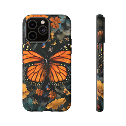 Monarch Butterfly Phone Case, Tough Cases, Nature Lover Gift, Floral Mobile Cover, Eco-Friendly Phone Accessory, Butterfly Design