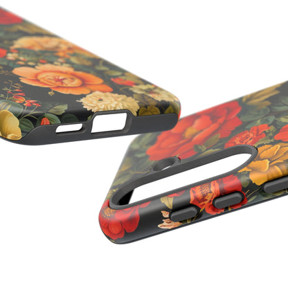 Floral Phone Case, Tough Cases, Decorative Tech Accessories, Gift for Her, Nature Lover Gift, Boho Style Case, Spring Floral Cover