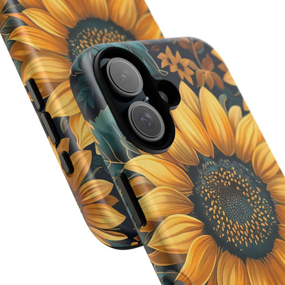 Sunflower Phone Case - Bright Floral Design, Stylish Tough Cover for Sunflower Lovers, Gift for Plant Enthusiasts, Mom Gift, Nature Lovers