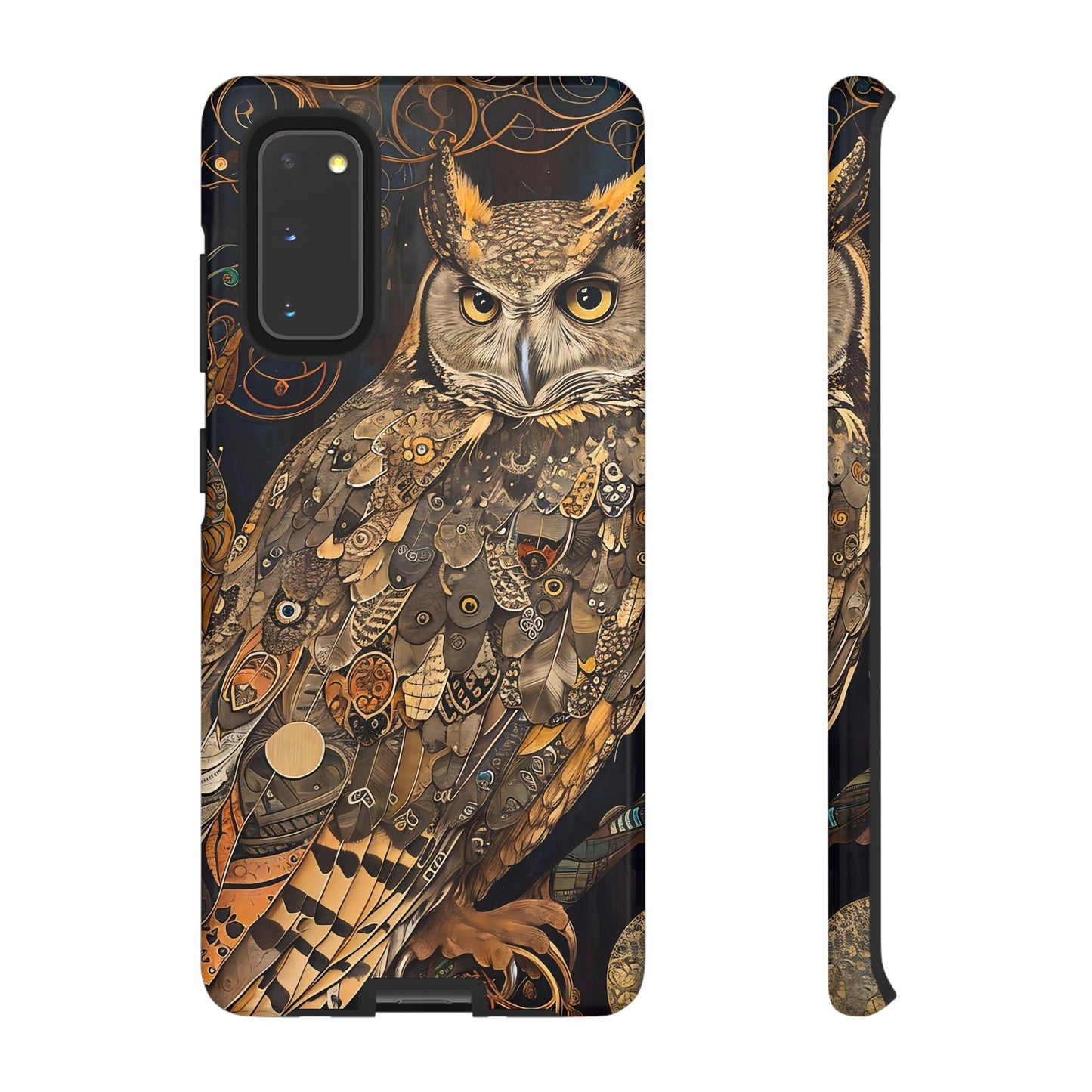 Owl Phone Case, Tough Cases for Nature Lovers, Artistic Owl Design, Bird Phone Cover, Unique Gift for Wildlife Enthusiasts