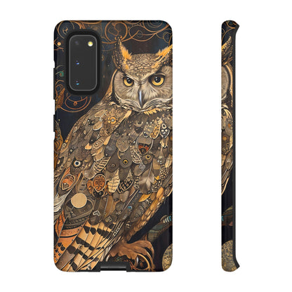 Owl Phone Case, Tough Cases for Nature Lovers, Artistic Owl Design, Bird Phone Cover, Unique Gift for Wildlife Enthusiasts